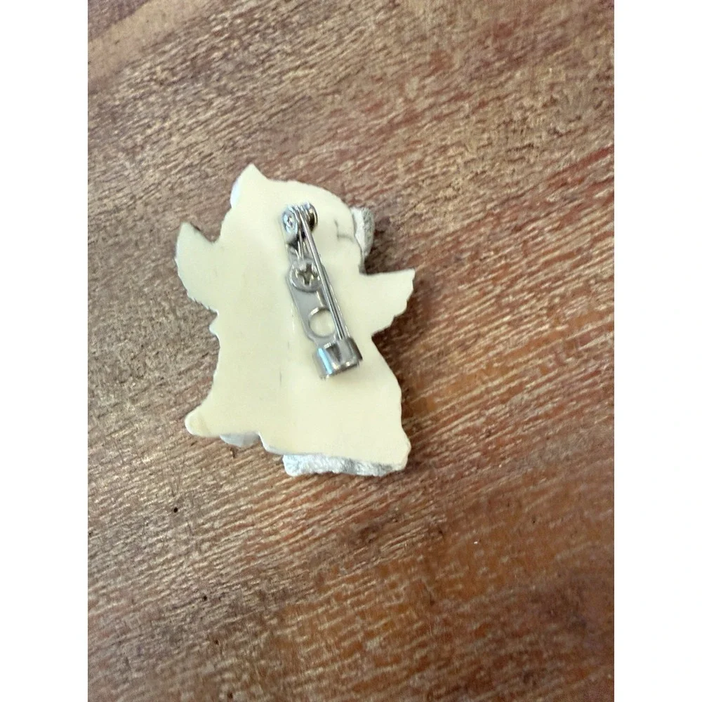VTG Avon Angel Pet Kitty Cat‎ Pin Resin 1 3/8